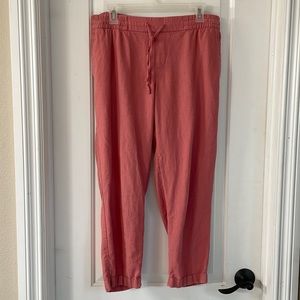Old Navy linen crop pants size medium